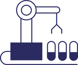 Icono de producción farmacéutica