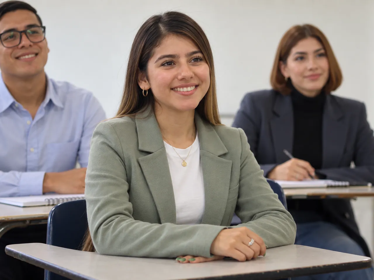 Alumnos atentos en el aula