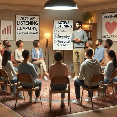 D) Ofreciendo talleres de escucha, empatía y superación personal.